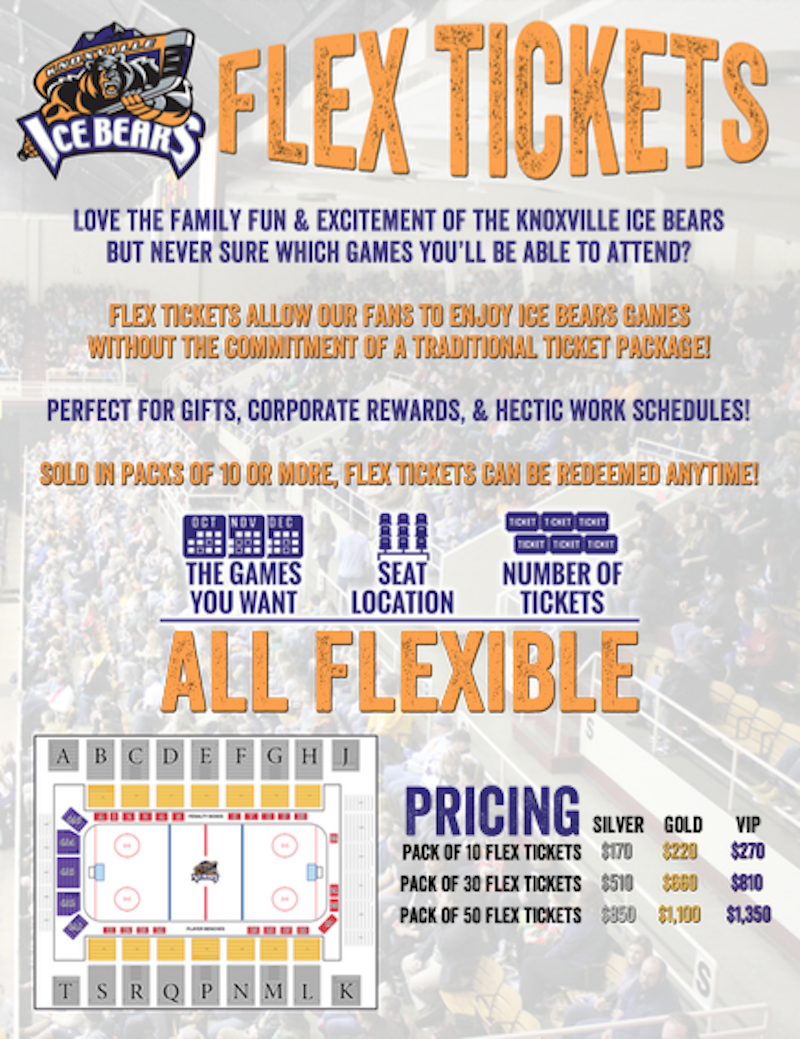 Knoxville Ice Bears Flex Tickets